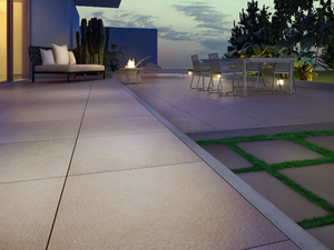 KERBLOCK - Porcelain stoneware outdoor floor tiles with stone effect _ Casalgrande Padana